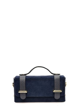 Anna Luchini Blauw Rundleer Tas