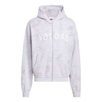 adidas AOA Full Zip Hoodie Asia Sizing Light Grey Heather KT7888