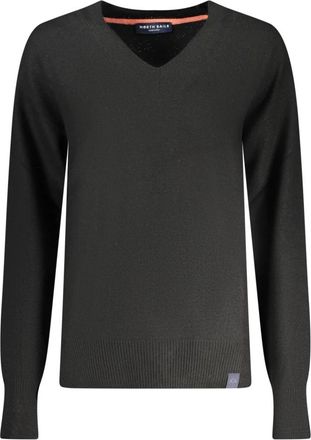 North Sails Rondgebreide trui - Dames - V-hals truien - Zwart - XS - Truien & Vesten