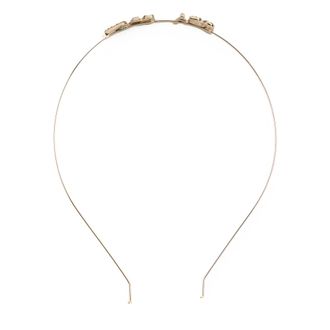 Red Valentino Hair Accessories, female, Gray, Size: ONE SIZE Glossy Minimalist Headband