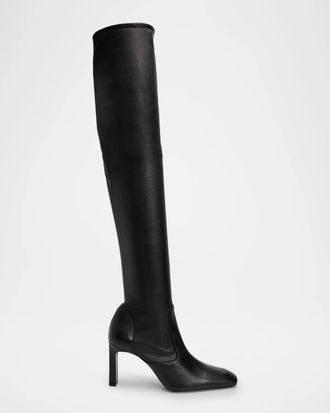 Toteme Over-the-Knee Stretch Leather Boots