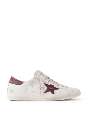 Golden Goose Super-Star Distressed Leather Sneakers