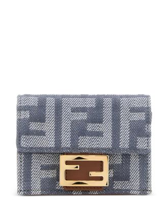 Fendi mini Denim baguette bag - Blue