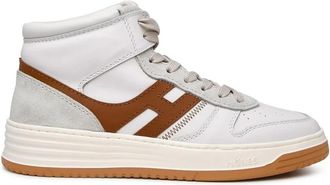 Hogan Witte leren sneaker H630 - Heren - Sneakers - Beige - 41 EU - Leer - Schoenen