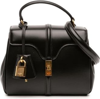 Celine Pre-owned Celine Mini Smooth Calfskin 16 Top Handle Bag Ladies O9UHSYTQ53VTMLLK
