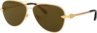 Versace Stijlvolle zonnebril met model 0Ve 2283 - Heren - Zonnebrillen - Geel - 61 MM - Accessoires