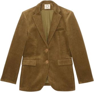 Ines De La Fressange Louane Jas - Dames - Blazers - Beige - M - Katoen - Jassen