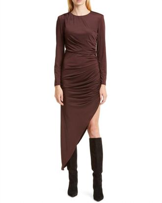 Veronica Beard Tristana Dress In Oxblood