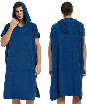 OEM Poncho Con Capucha Para Cambiarse De Surf, Confeccionado En Microfibra Absorbente De Secado R&aacute;pido, Ideal Para Surf, Playa, Gris Oscuro
