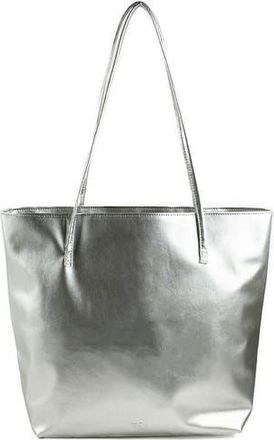 Mela Vegan Leather Tote Bag in Silver at Nordstrom Rack