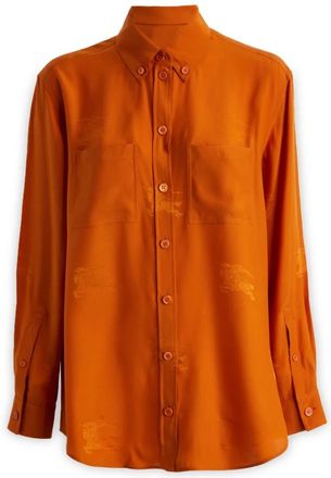 Burberry Stijlvolle Top voor Trendsetters - Dames - Overhemden - Bruin - 2XS - Overhemden