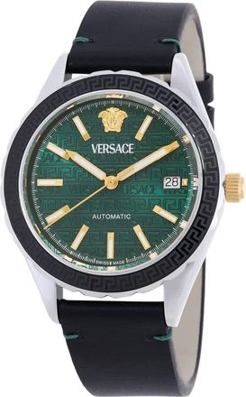 Versace Hellenyium Automatic Green Dial Mens Watch VEQCA0124