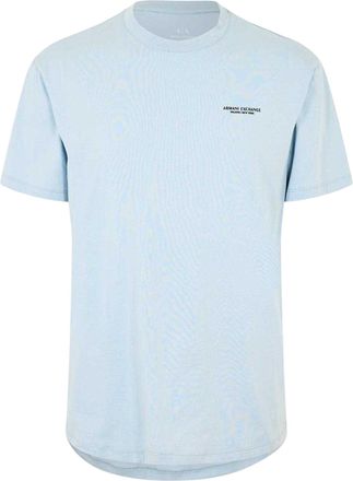 A|X Armani Exchange Heren T-shirt katoen met logo (Blauw)