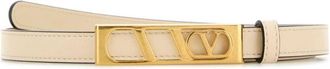 Valentino Garavani Ivory VLogo Signature Belt