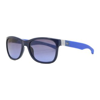Lacoste Sunglasses Rectangle Full Rim, Blue Frame And Smoke Lens L662S424
