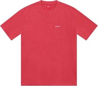 SUPREME T-shirt con taschino - Rosso