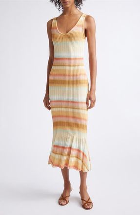 Cinq &agrave; Sept Edie Space Dye Sweater Dress in Sunset Multi at Nordstrom, Size X-Small