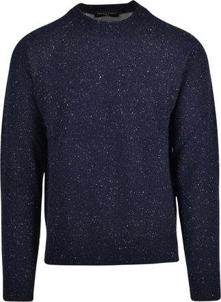 Daniele Fiesoli Pullover Girocollo - Heren - Ronde hals truien - Blauw - M - Katoen - Truien & Vesten