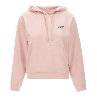 Lacoste Badge Fleece Hoodie - Dames - Sweatshirts & Hoodies - Roze - Maat: XS Fleece