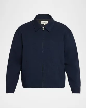 Frame Denim Men & apos;s Seersucker Blouson Jacket