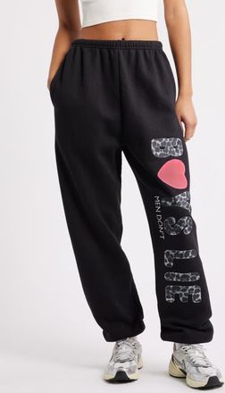 Boys Lie Caitlyn Coded Kimmy Logo Joggers in Black at Nordstrom, Size X-Large