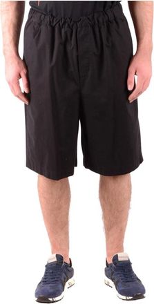 Alexander McQueen Monochrome Lange Bermuda Shorts voor Heren - Heren - Korte Broeken - Zwart - XS - Korte Broeken