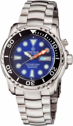 Deep Blue Pro Sea Diver 1000 Automatic Blue Dial Mens Watch PSD1KDARKBLUE