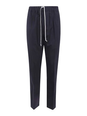 Rick Owens Drawstring Slim Long Trousers