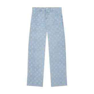 Casablanca Jeans, Heren, Blauw, XL, Denim, Denim Monogram Relaxed Fit Jeans