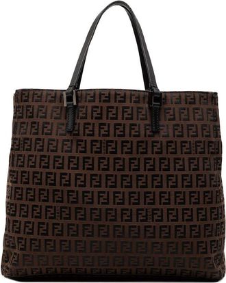 Fendi Pre-owned Fendi Zucchino Canvas Tote Ladies 2211 8BH019 029