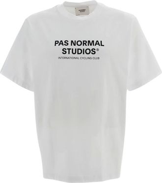 Pas Normal Studios T-Shirt con Logo Off-Race - - Tops - Uomo - Bianco - M