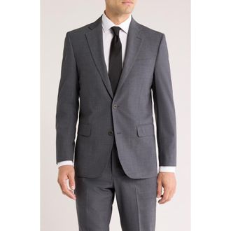 Brooks Brothers Classic Fit Suit Jacket in Medium Grey at Nordstrom Rack, Size 40Short