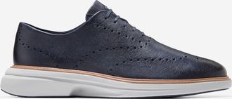 Cole Haan Mens &Oslash;riginal Grand Cityspectre Wingtip Oxford Shoes - Blue Size 10.5