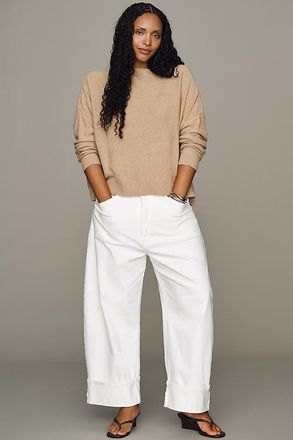 Pilcro Kayden High-Rise Cuffed Carpenter Barrel Jeans