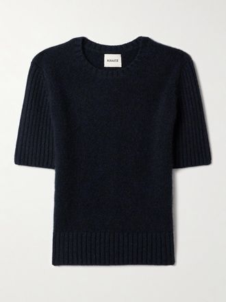 Khaite Pullover In Cashmere A Coste Mia - Blu