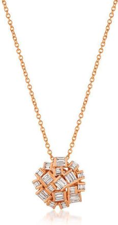 Le Vian Ladies Vanilla Diamonds Fashion Pendant in 14k Strawberry Gold