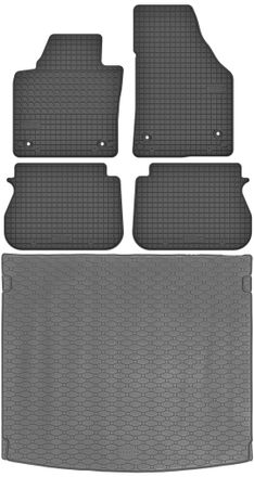 OEM Juego De Alfombrillas De Goma Para Coche Y Maletero Para Vw Caddy Iii Kombican (2004-2020)