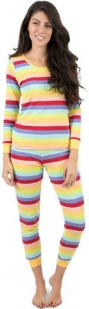 Leveret Womens Cotton Striped Matching Family Pajamas in Colorful at Nordstrom, Size X-Small