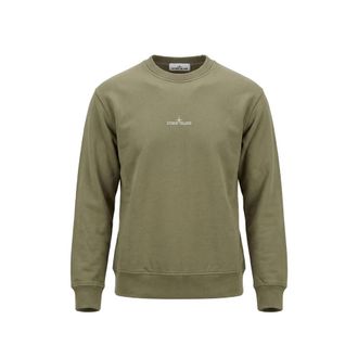 Stone Island Logo-print Long-sleeve Sweatshirt