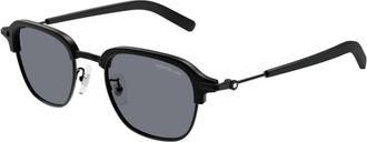 Montblanc Mb 0390S 003 Zonnebrillen - Heren - Zonnebrillen - Zwart - 50 MM - Accessoires