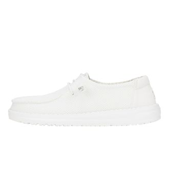 HeyDude Womens Wendy Stretch Sox Slip-On Shoes, White, 5 UK