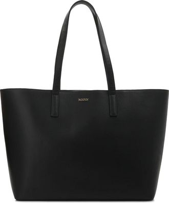 Kazar Tassen, Dames, Zwart, ONE Size, Leer, Leren minimalistische schoudertas