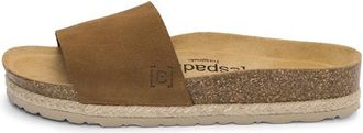 Espadrij Copine Velour Sandalen f&uuml;r Damen | beige/braun