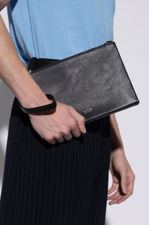 Tom Ford Leather Handbag, Mens, Black