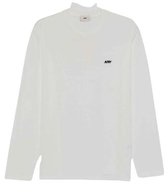 Autry White Logo Long Sleeve T-Shirt