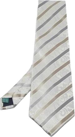 Valentino Pre-owned Silk home-office - Heren - Vintage Accessoires - Grijs - ONE Size - Vintage