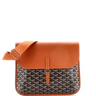 Goyard Coursier Messenger Bag Coated Canvas and Leather