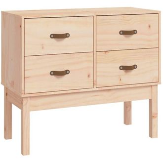 vidaXL Mobile Consolle 90x40x78 cm in Legno Massello di Pino - Vidaxl