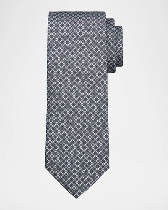Brioni Men & apos;s Micro Motif Silk Tie