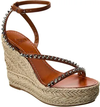 Christian Louboutin Mafaldina Zeppa 120 Leather Wedge Sandal
